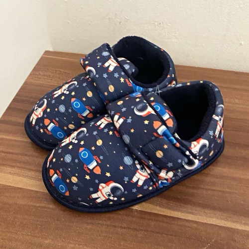 Kinder hausschuhe slipper blau - kinder,