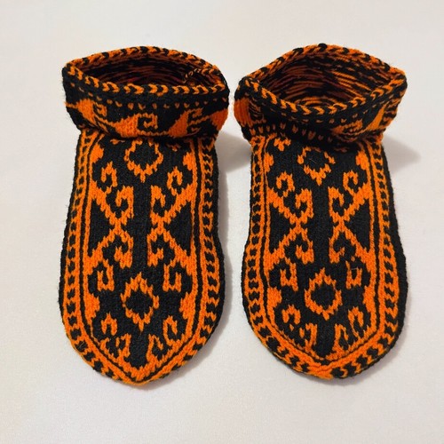 Hausschuhe hand gestrickt - hausschuhe,